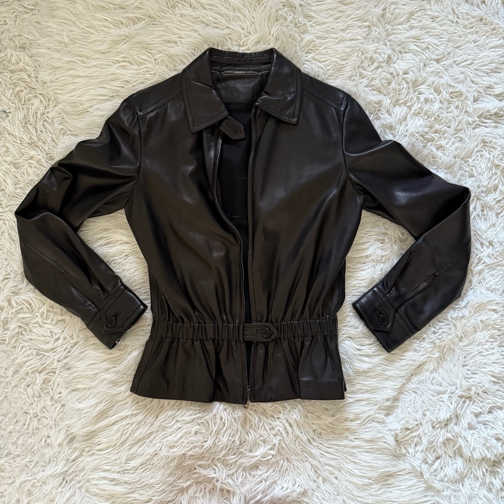 Bally Dark Leather Jacket